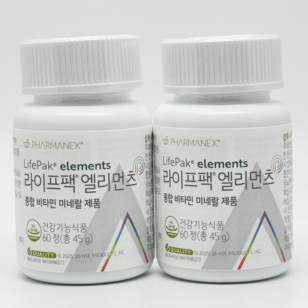 <b>뉴스킨</b> 라이프팩 엘리먼츠 <b>종합</b> 미타민 60정 x 2개