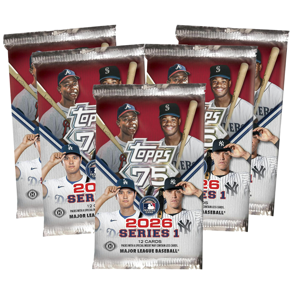 2026 Topps 75주년 기념 시리즈 1 야구 카드 하비 5팩 70장 오타니
