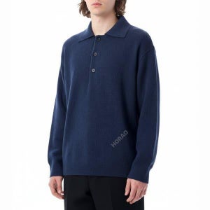 마가렛호웰 마가렛 호웰 25FW MHL. OVERSIZED KNITTED POLO (MHKN0123A25JDE UNB) (MHL 오버사이즈 폴로 니트)