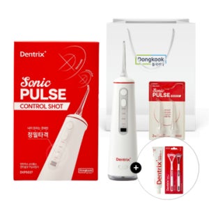 동국제약 덴트릭스 덴트릭스 소닉펄스 컨트롤샷 구강세정기+노즐 2P+혀클리너2P+치약60g 증정