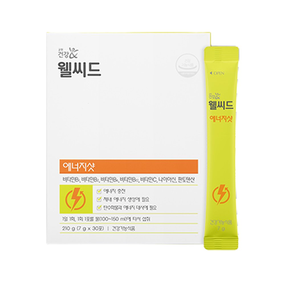 <b>교원</b>더오름 웰씨드 에너지샷 7g 30포 간편섭취 <b>비타민C</b> <b>비타민</b>B 하루에너지보충  30개
