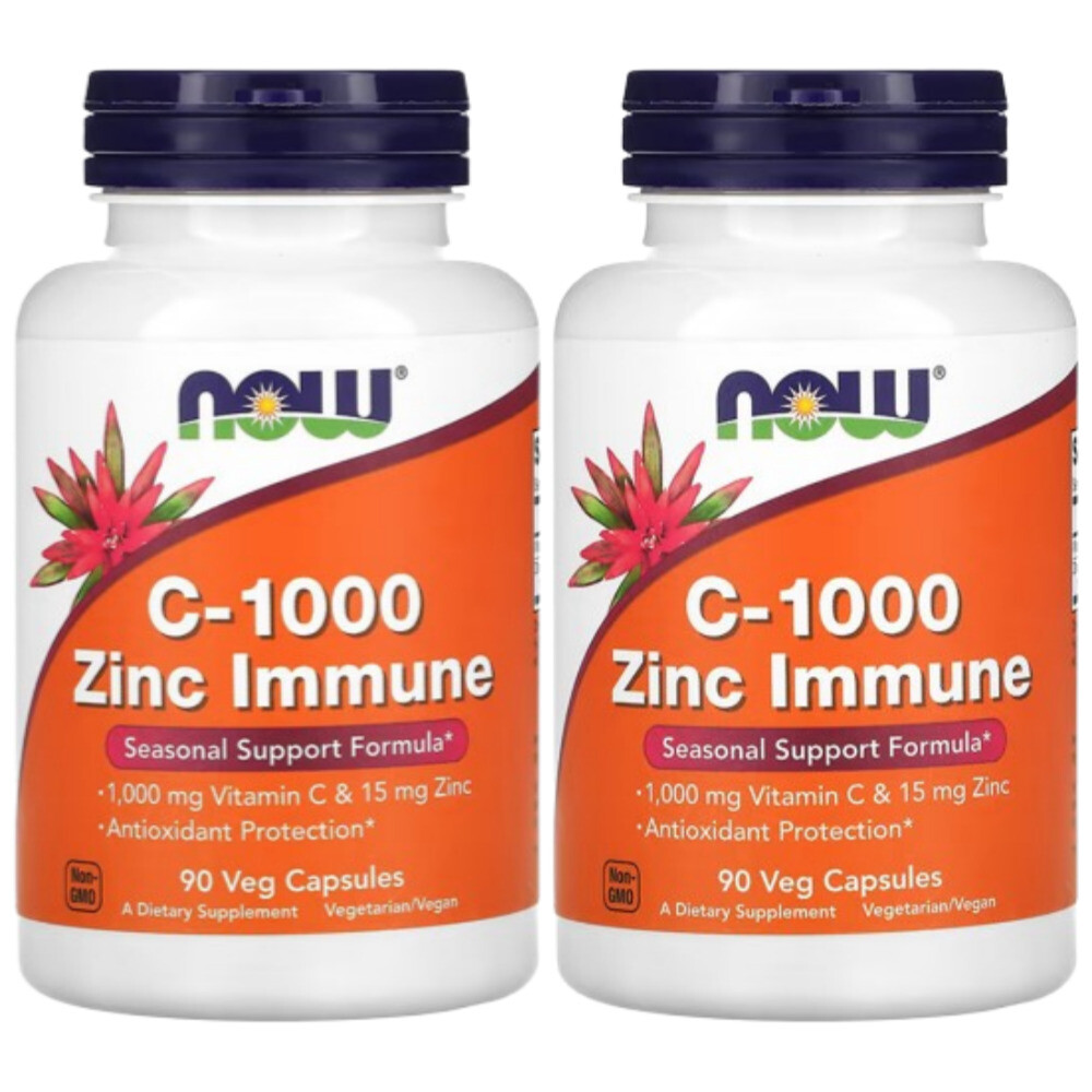 나우푸드 나우푸드 <b>C-1000 징크</b> 이뮨 Zinc Immune 90정 2개