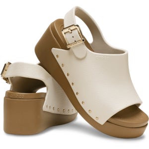 [크록스 공식몰] 딜런 스터드 플랫폼 슬라이드 프라페 / 세피아 213325-2NV