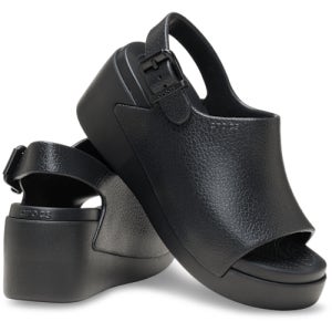 [크록스 공식몰] 딜런 플랫폼 슬라이드 블랙 213012-001