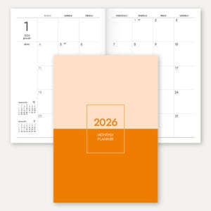 가죽다이어리 2026 월간 플래너 노트 (책제본/A4)