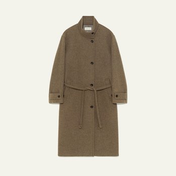 킨더살몬 Naomi Coat in Camel Blended Sage