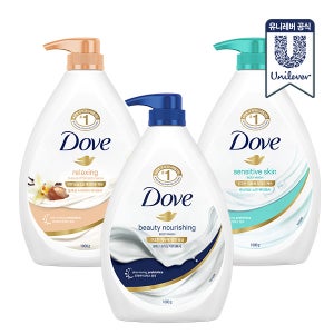 도브 바디워시 1L 뷰티+시어버터+센서티브