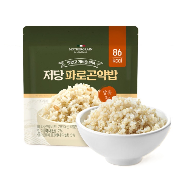 한국에스비식품 뉴프라이스 저당 파로곤약밥 110g, 10개