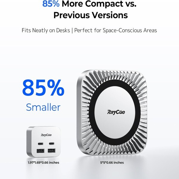맥미니 M4 독 확장 6-in-1 알루미늄 허브 (2개의 USB A 10Gbps C SD/TF 카드 리더 포함)
