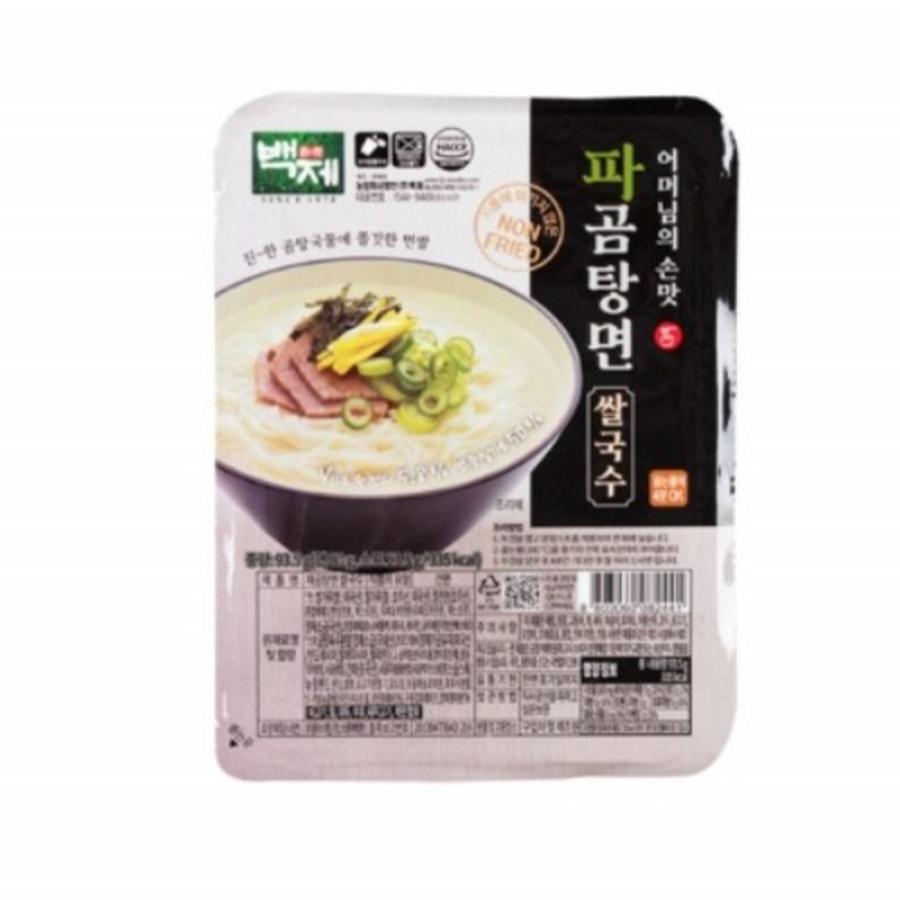 백제 파곰탕면 쌀국수 성분 분석
