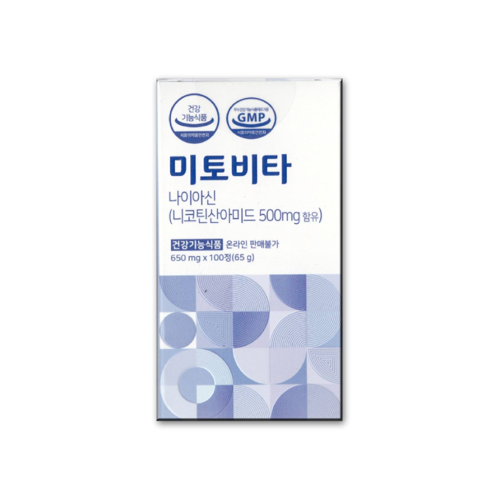 미토비타 나이아신 650mg x 100정, 1개