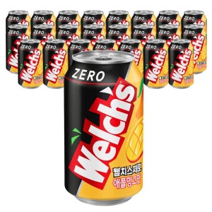 [롯데백화점] 농심 웰치 소다 제로 애플망고 355ml x 24개입 LE1221323622