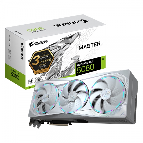기가바이트 어로스 지포스 RTX 5080 MASTER ICE D7