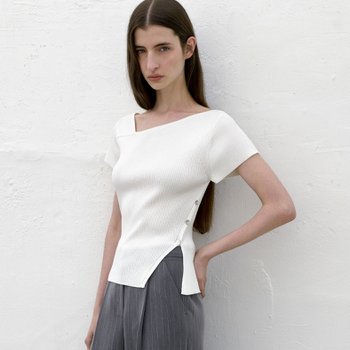 [신세계백화점][센텀시티점] UNBALANCED CUTOUT SLIM KNIT (Z-T-6651)
