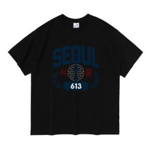 [613서울] (BIG) 서울에디션 반팔티 (블랙) SE25SF0102