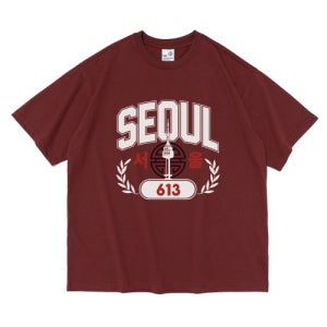 [613서울] (BIG) 서울에디션 반팔티 (와인) SE25SF0103