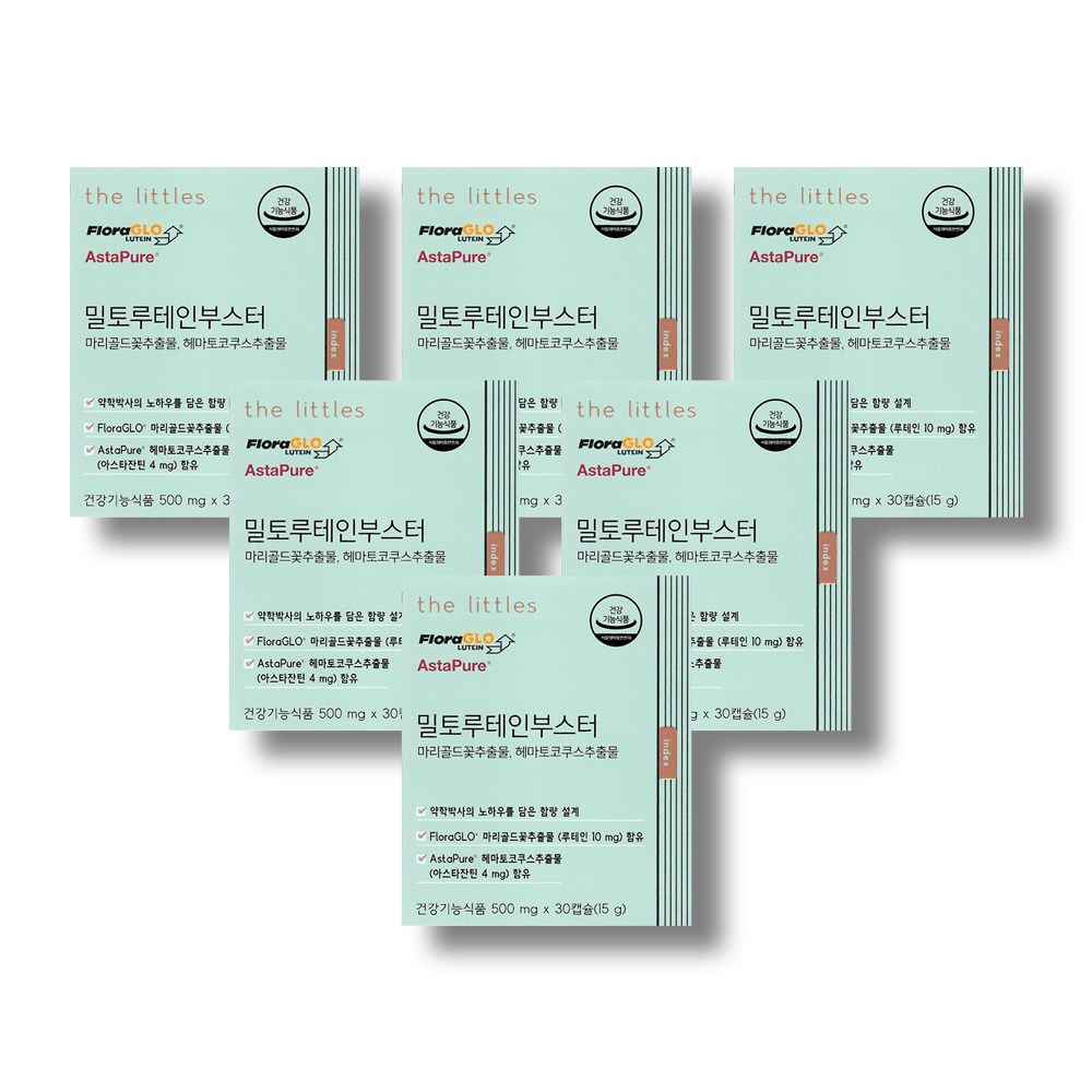 <b>더리틀스</b> 밀토루테인부스터 <b>아스타잔틴</b>  30정  6개
