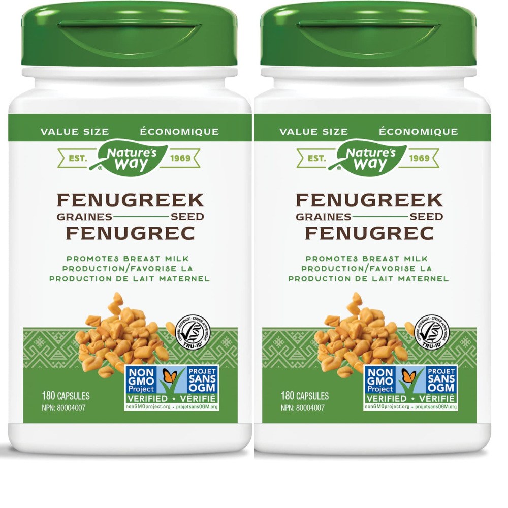 수유 영양제 <b>모유</b> 생산 촉진 호로파 추출물 2통180캡슐 캐나다직배송  2개  180정