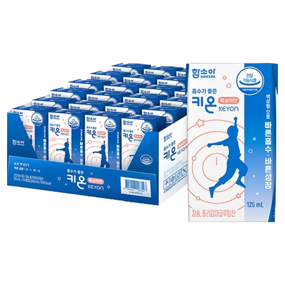 키온 흡수가 좋은 키온 마시는 성장 칼슘 마그네슘 복숭아맛  24개  125ml