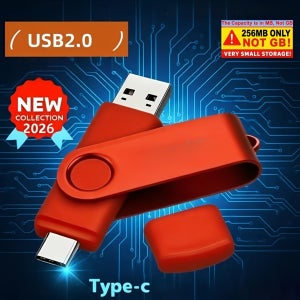 USB 2.0 Type-C 플래시 드라이브 256MB/100GB/128GB | 고속 저장 카드, OTG 지원, 내구성 좋은 메탈 하우징, 다양한 색상 제공, 플러그 앤 플레이,