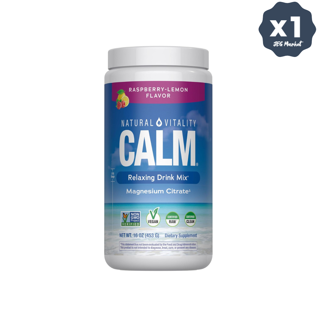 내추럴 바이탈리티 칼 마그네슘 파우더 라즈베리 <b>레몬 453g</b>