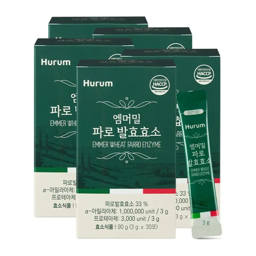 () <b>휴럼</b> 엠머밀 파로 발효효소 100만 역가<b>수치</b> 곡물 30포 5개입