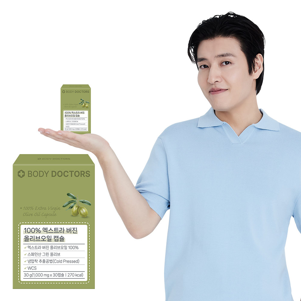 바디닥터스 엑스트라 버진 올리브오일 캡슐 1000mg x 30캡슐, 6개