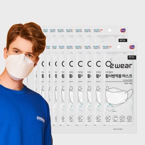 [한컴라이프케어] 한컴라이프케어 오투웨어 이지퓨어 황사방역용 미세먼지마스크 KF94 대형 화이트 20매