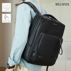 빌리버스 남자 심플 스퀘어 여행 비즈니스 백팩 BRB127