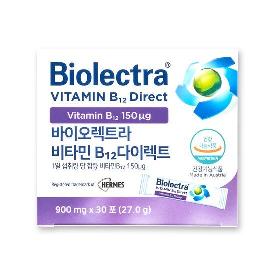바이오렉트라 비타민 B12 다이렉트 900mg x 30포, 1개