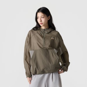 [엄브로] 썬가드 초경량 후드 바람막이 아노락 브라운 UR221CWT44