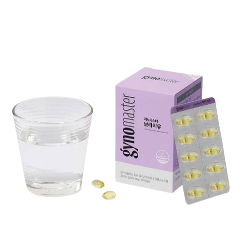 마스터바이옴 지노마스터 <b>보라지유</b> 614mg x 60캡슐, 1개