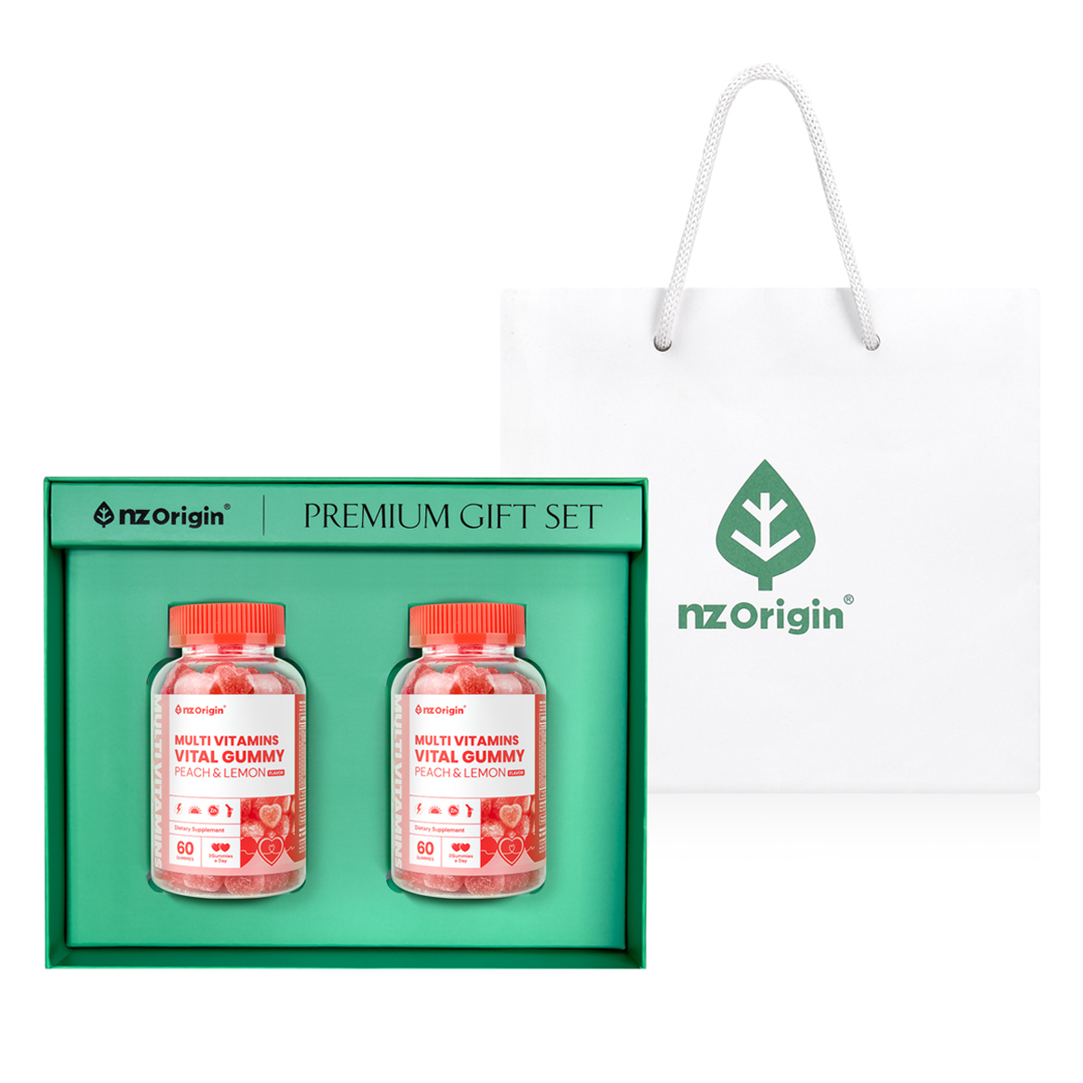 멀티비타민 바이탈 구미 피치&레몬 플레이버