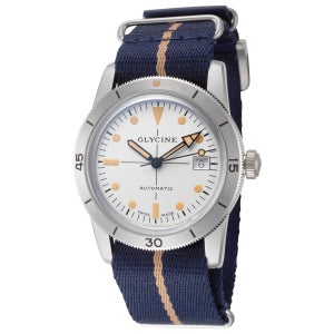 글라이신 시크라켄 자동 실버 다이얼 유니섹스 시계 GL0503 씨 남여공용 오토매틱 Sea Kraken 39mm Silver Dial Unisex Automati 147346539