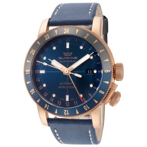 글라이신 에어맨 컨템포러리 브론즈 GMT 자동 블루 다이얼 남성 시계 GL0548 오토매틱 Airman Contemporary Bronze Automatic Bl 154505749