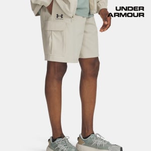 언더아머 남성 UA 바이브 우븐 카고 쇼츠 1386560-289 463694