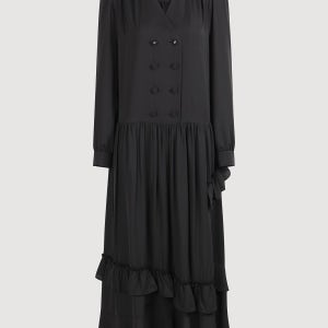 [럭키슈에뜨]Doble Button Tiered Dress  블랙 LYDAM26340BKX