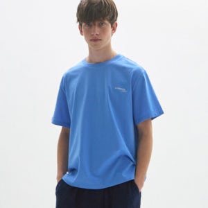 문선 M.C Unisex, Logo Basic T-Shirt / Blue