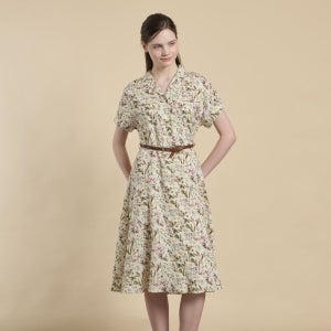 [롯데백화점] BCBG 플라워 린넨 원피스 B6M3O603 LE1221399899