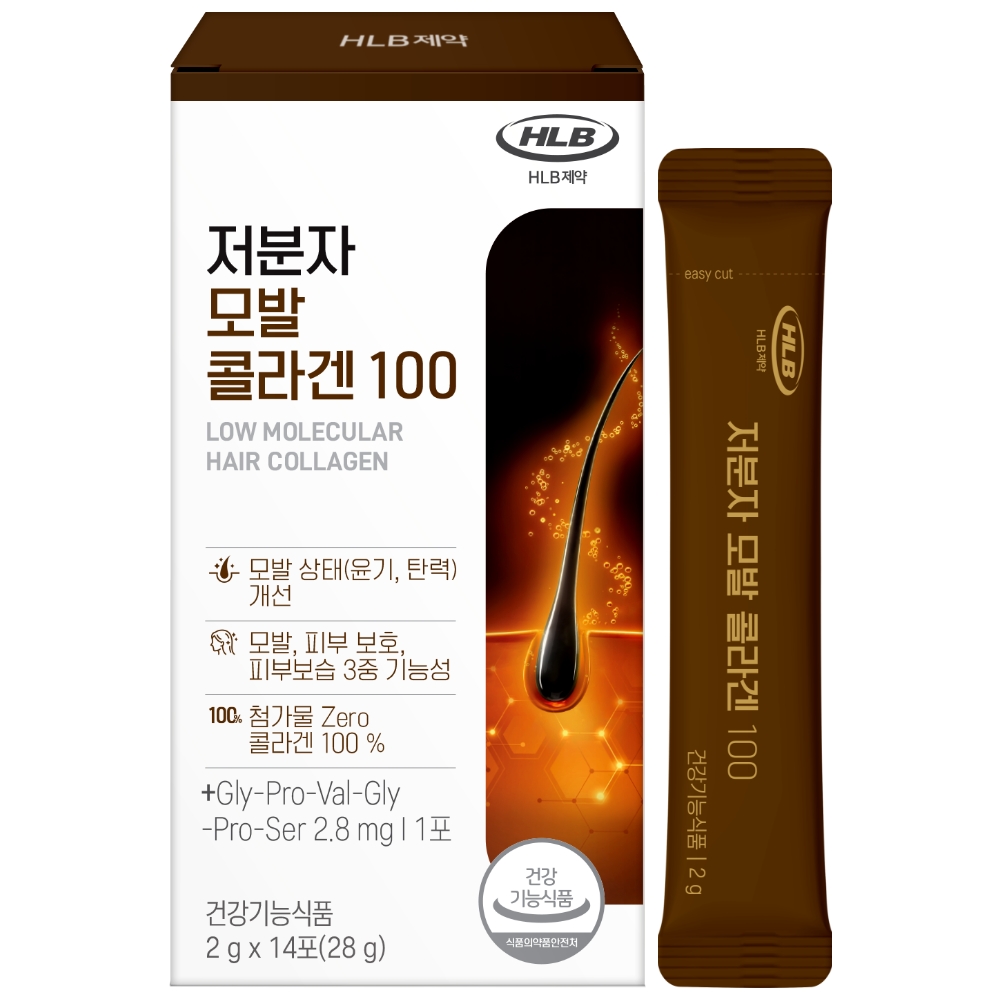 에이치엘비제약 저분자 모발 콜라겐 100 2g x 14포, 5개