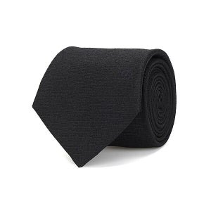 듀퐁셔츠 솔리드 256 넥타이 블랙 TE6SM62KA256TBK