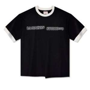 [라 메종 스튜디오] SEPARATE RINGER SHORT SLEEVE BLACK(FCG2TS811M) FCG2TS811M_BK
