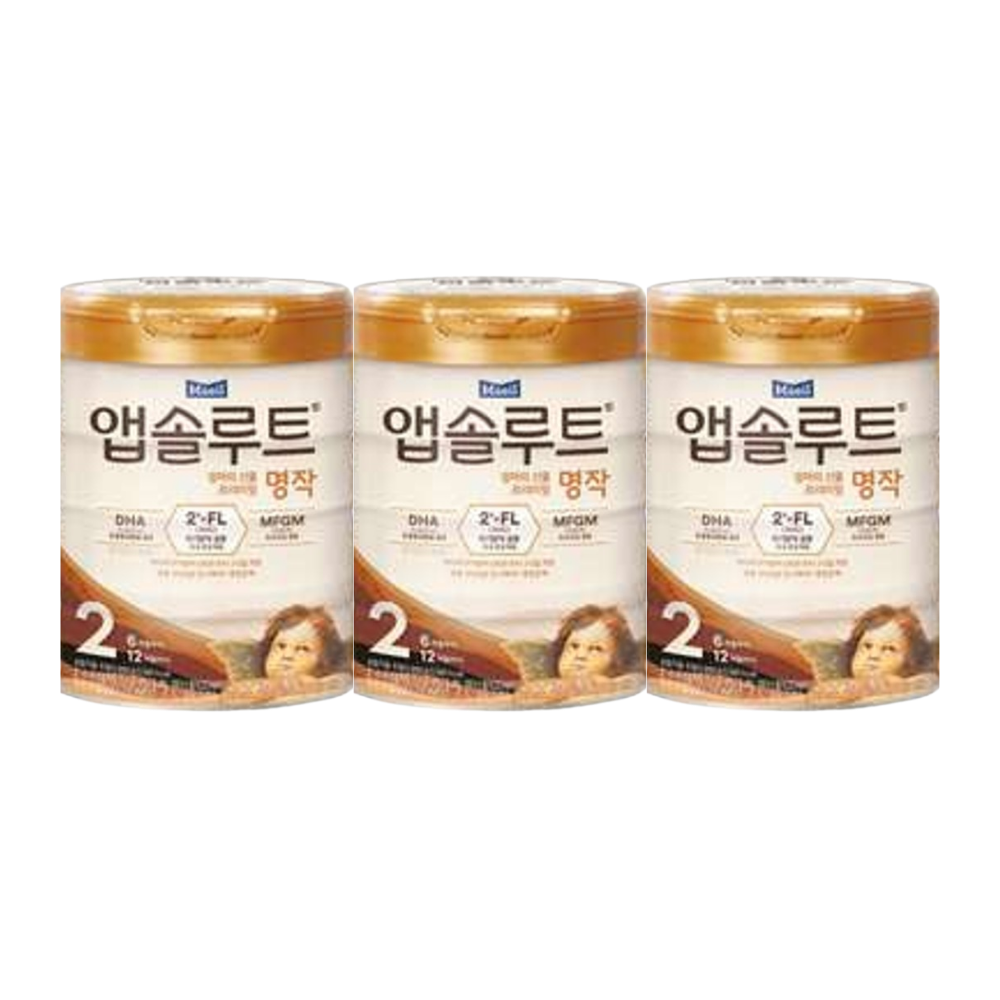 앱솔루트 명작 분유 2단계 800g 3통