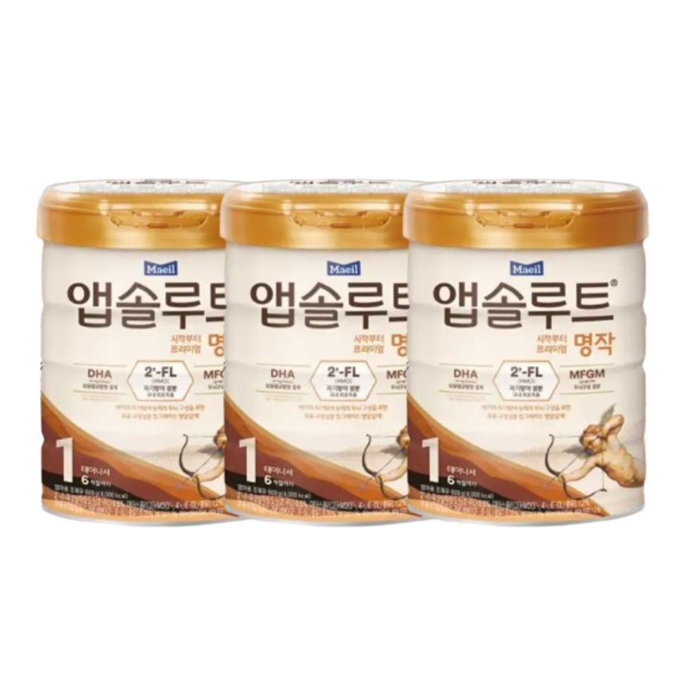 앱솔루트 명작 분유 1단계 800g 3통