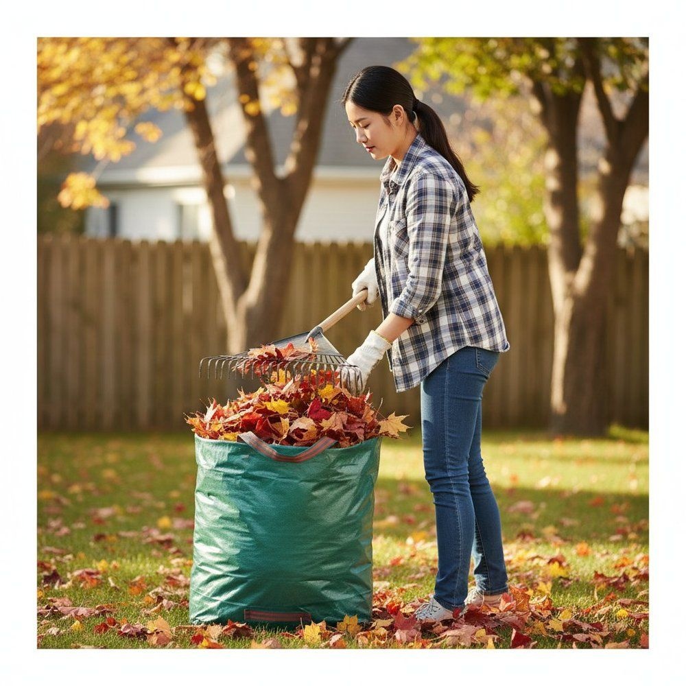 대형 낙엽 마대 포대 자루 정원 청소 야외 농업 쓰레기 수거 포대