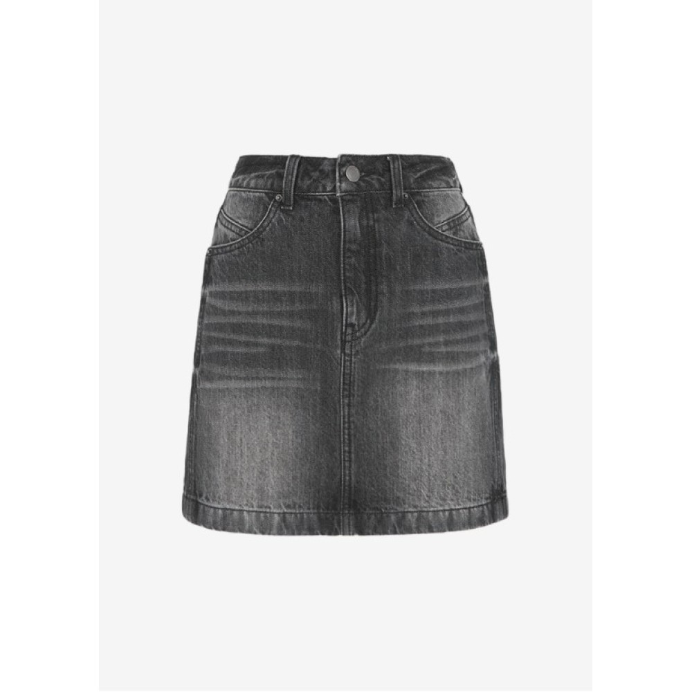 게스 black denim mini skirt oq2d5920