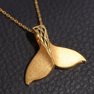 24k 고래꼬리 순금펜던트 메달[펜던트,팬던트,14k펜던트,금펜던트,골드바]