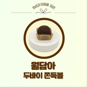 SNS핫템 고소바삭달달한 두바이쫀득쿠키 4개입, 월(月),담아