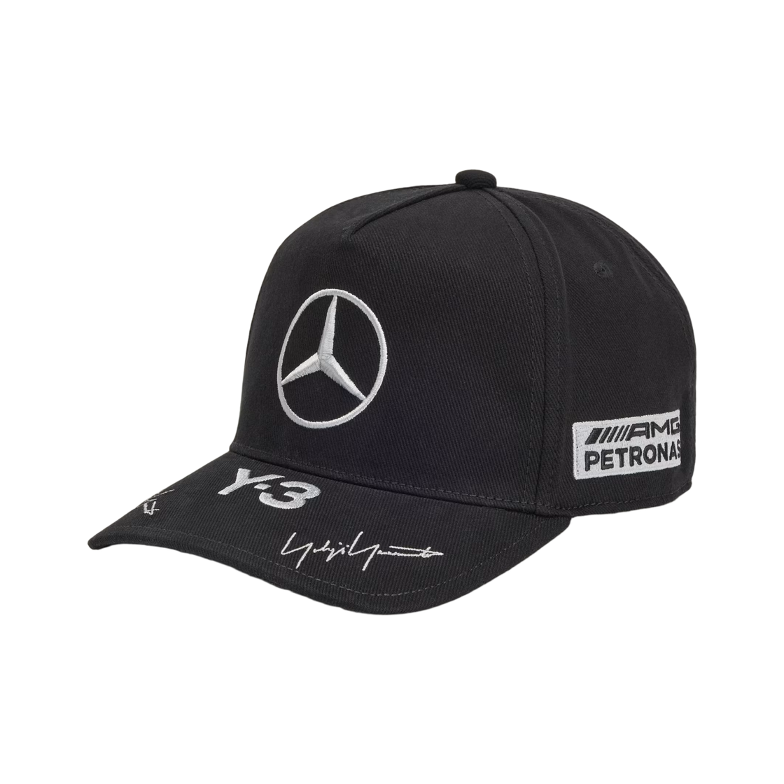 OSFL 메르세데스 AMG 페트로나스 x Y-3 F1 팀 실버 애로우 포디움 캡 블랙 KR0352