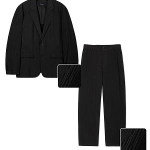 [키노시타 바이 티엔지티] TNGT Kinoshita Seersucker Jacket amp Tapered Pants 0tpa6e206bk 0TPA6E206BK